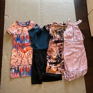 Floral Pink Lace Kids Dress